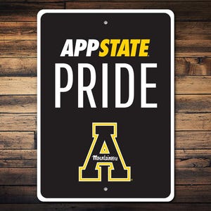 App State Pride Sign, Mountaineers Pride, Fan Cave Decor, Dorm Room Decor, University Pride, App State Alumni Gift - Quality Metal Sign