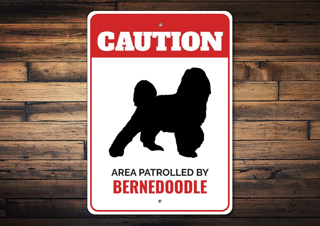 Bernedoodle Wooden Sign - All You Need Is Love And A Bernedoodle, Rustic Farmhouse Wall Decor, 12x6 Inches