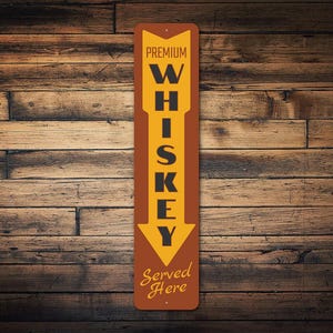 Premium Whiskey Sign, Whiskey Bar, Sever Bar Sign, Beer Lover Decor, Beer Lover Sign, Sign For Beer, Beer Bar Sign, Beer Decor, Bar Sign