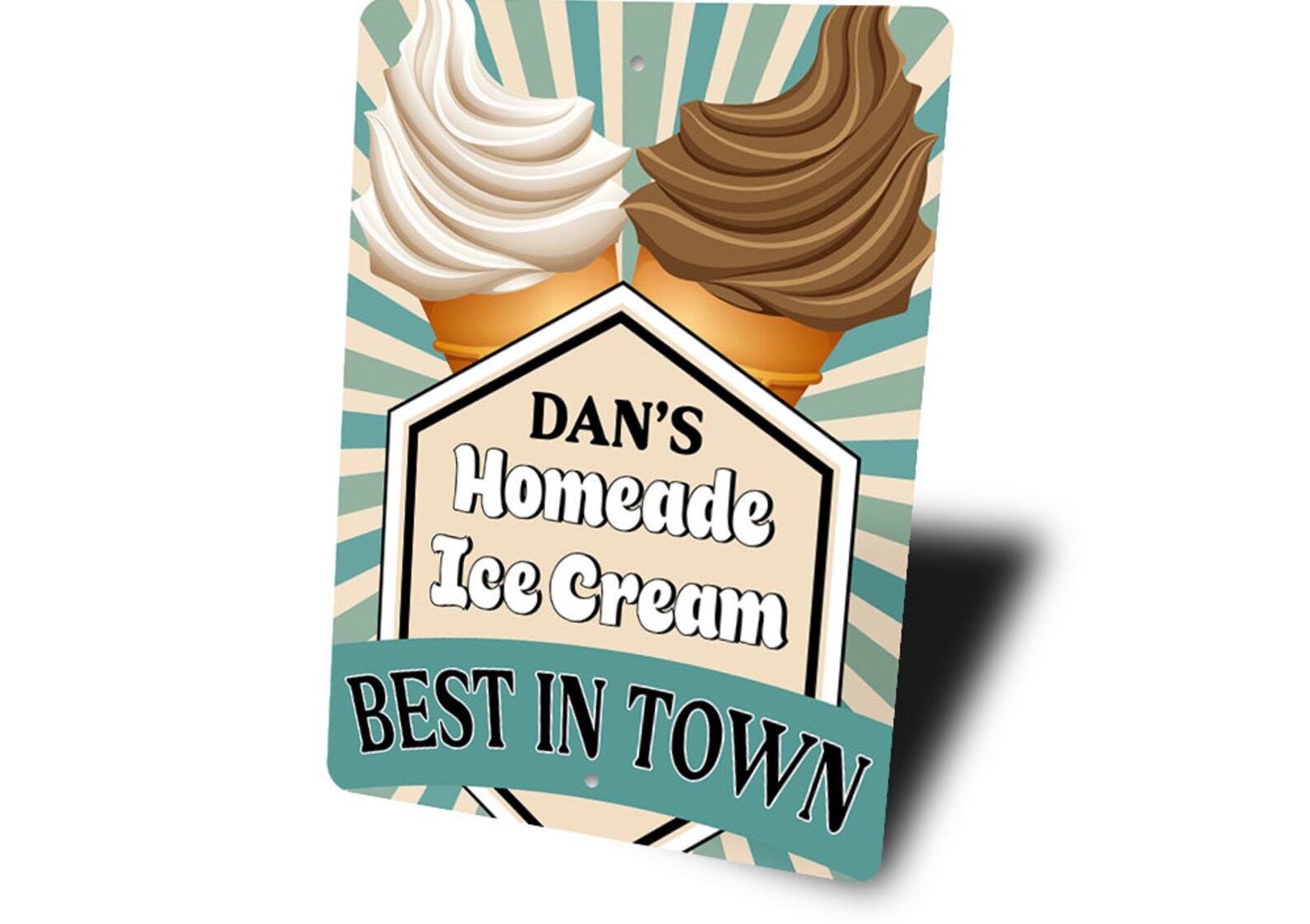 Custom Homemade Ice Cream Sign Homemade Ice Cream Custom