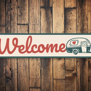Welcome Camper Sign, Camper Sign, Camping Family, Camping Life, Camper Decor, Decor For Camping, Love Camping - Quality Aluminum Hot Dogs
