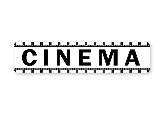 Cinema Sign, Simple Cinema, Cinema Sign, Movie Sign, Custom Movie