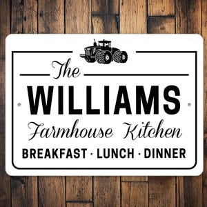 Custom Farmhouse Kitchen Sign, Modern Farmhouse Gift, Custom Farm Gift, Farm Kitchen Gift, Kitchen Sign Decor, Custom Sign Decor, Farm Sign