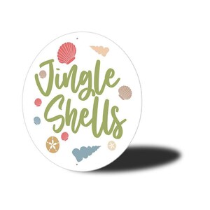 Jingle Shells Sign, Jingle Bells Sign, Custom Christmas Decor, Decor ...