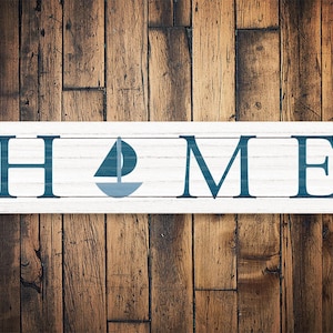 Sailboat Home Sign, Sailboat Sign, Cute Sailing Gift, Sailboat House, Boat Dock Sign, Sailor Sign, Sail Boat Gifts, Sailing Sign Decor, Sign