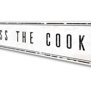 Kiss The Cook Sign, Cute Kitchen Decor, Kitchen Wall Decor, Mans Kitchen, Husbands Kitchen, White Kitchen Decor, Vintage Sign Decor, Kitchen image 4