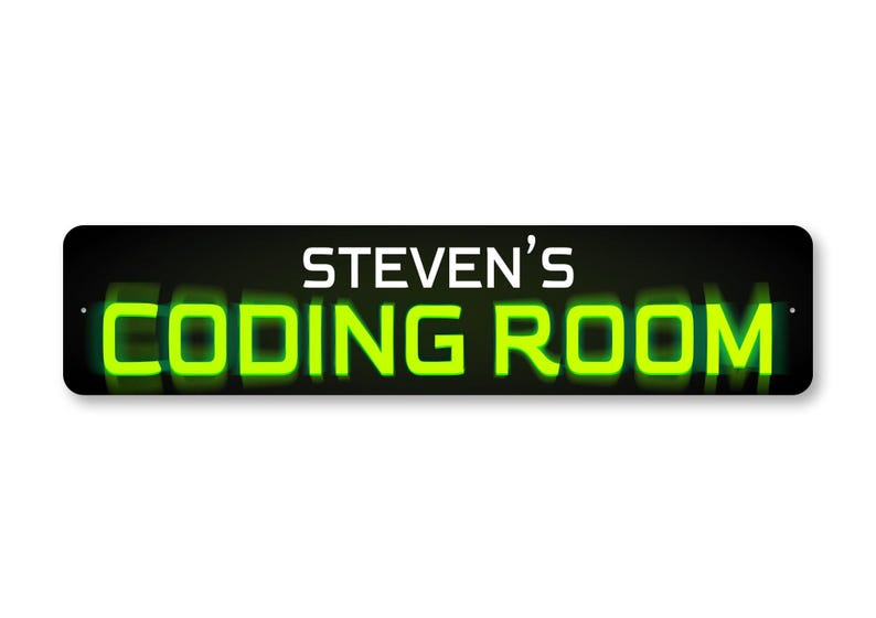 Codeerkamerbord, computerprogrammeur cadeau, teken voor codering, coderingscadeau, computernerd cadeau, coderingscomputer, slim coderingscadeau, kunst aan de muur afbeelding 2
