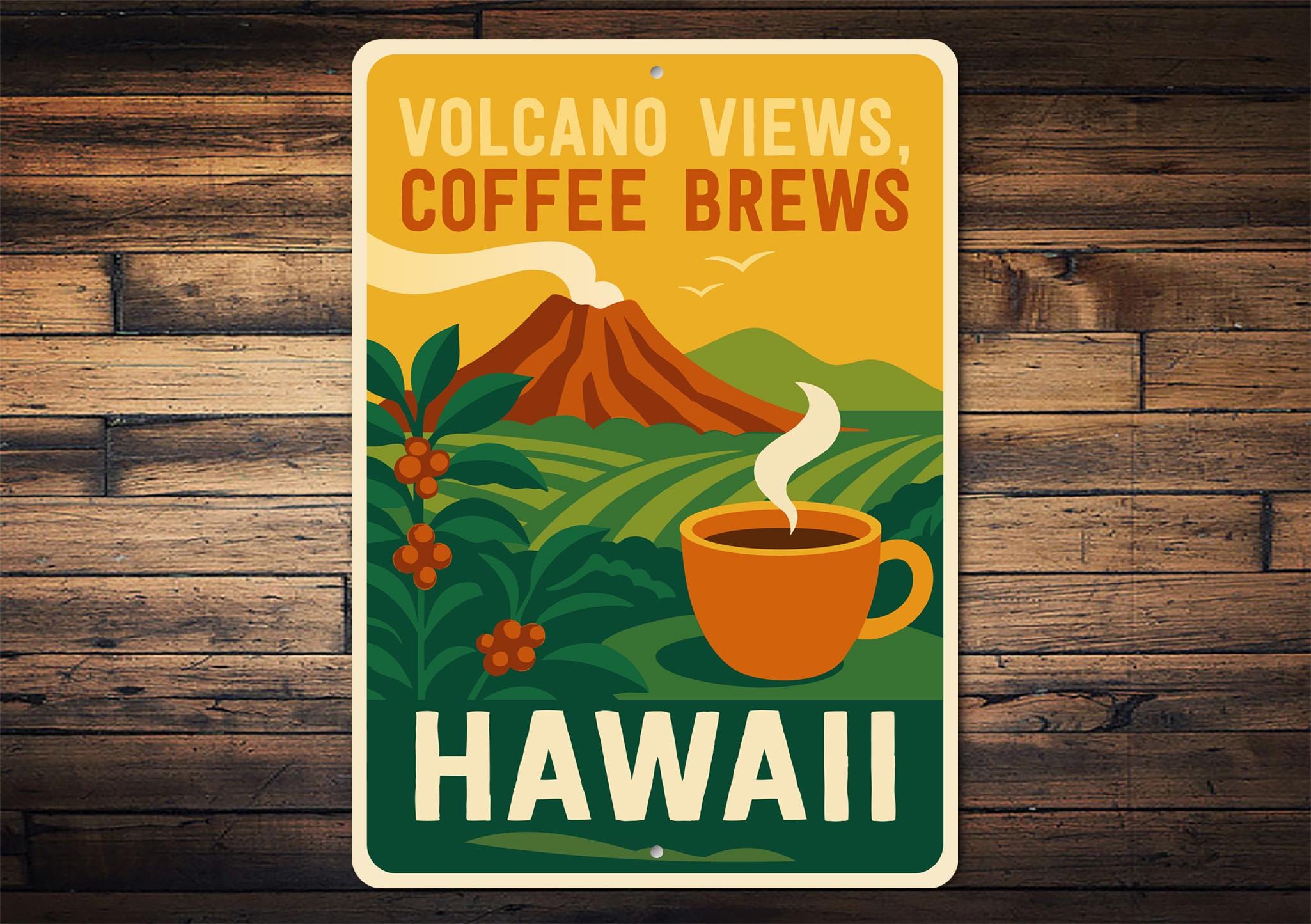 Hawaiian Coffee Sign - Etsy