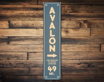 Custom Miles Sign, Miles Distance Signs, Beach Decor, Mile Marker Sign, Destination Sign, Arrow Sign, Location Gifts - Quality Aluminum Sign