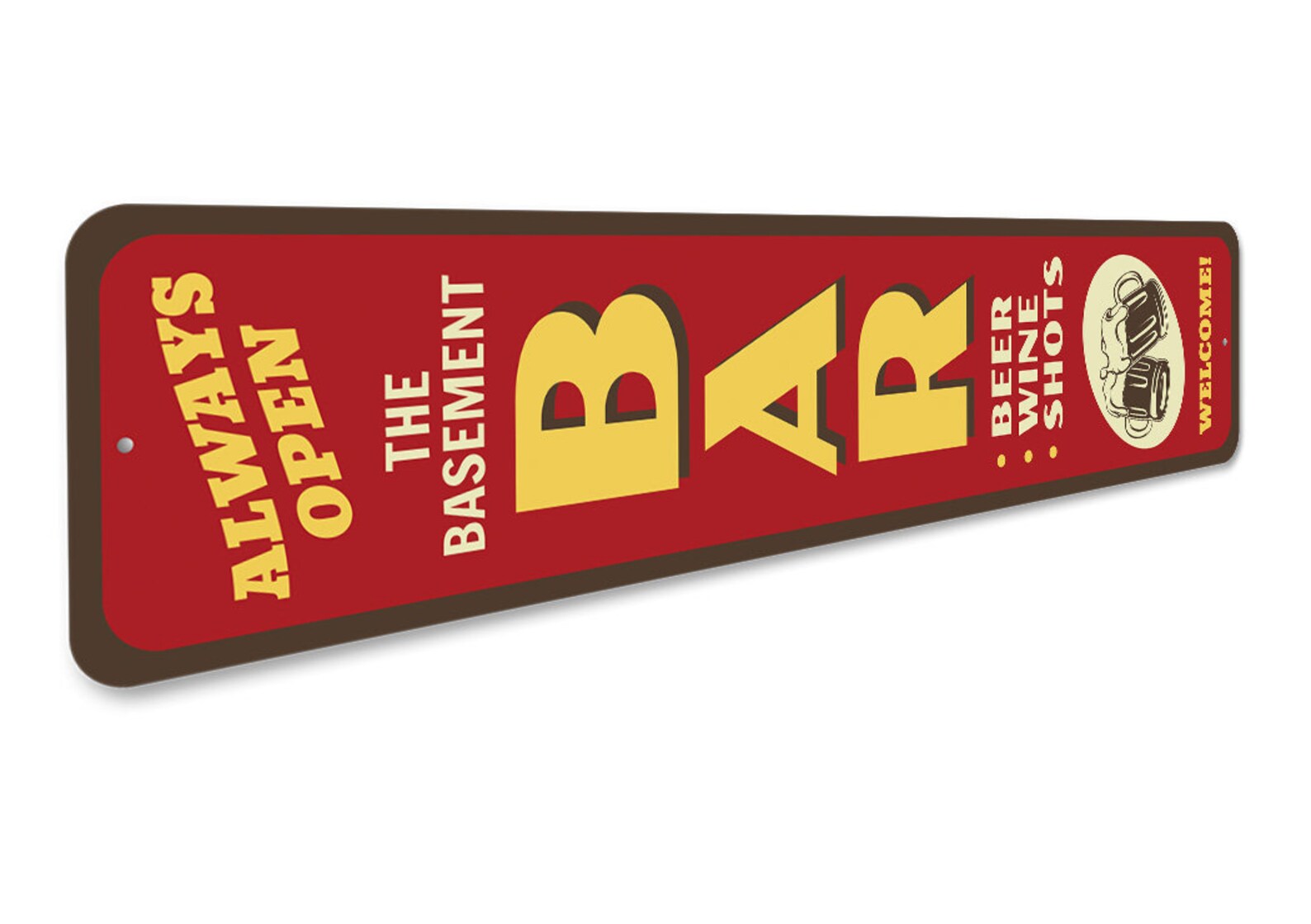 Basement Bar Sign Vintage Bar Decor Pub Beer Sign Beer Etsy