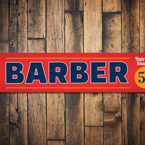 Barber Sign, Barber Shop Sign, Barber Shop Decor, Barber Gift, Barber Pole Sign, Barber Pole Decor, Barber Decor-Quality Aluminum Barbers