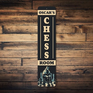Chess Room Sign, Chess Player Gift, Chess Room Decor, Chess Board Sign, Chess Sign, Chess Lounge, Chess Game Decor, Chess Champion Sign