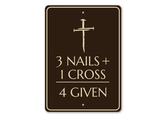 1 Panneau En Métal Avec Croix De Jésus Chrétien, Affiche De Foi
