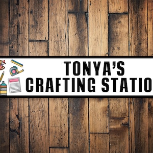 Crafting Station Sign, Custom Crafting Decor, Decor For Crafting, Arts And Crafts, Kids Corner, Kid Room Decor, School Art Decor, Art Lovers