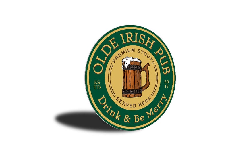 Irish Pub Sign Old Irish Pub Irish Decor Irish Drinking Etsy