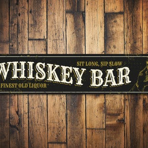 Whiskey Sign, Whiskey Bar Sign, Custom Whiskey Decor, Whiskey Bar Decor, Whiskey Lover Gift for Whiskey Bar, Bar Decor, Metal Wall Art