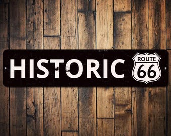 Historic Route 66 Sign, Personalized Road Name & Number Gift