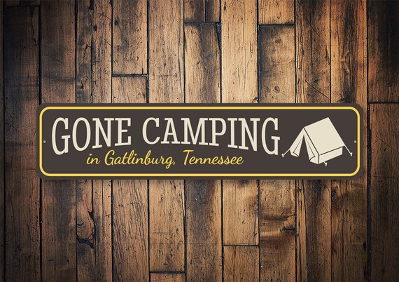 Gone Camping Sign Campers Retreat Sign Family Camping Decor - Etsy