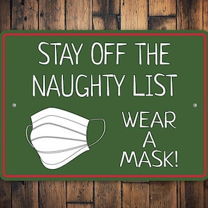 Funny Wear A Mask, Wear A Mask Sign, Mask, 6 Feet Distance, Keep Distance, Keep Social Distance, Mask Required, Mask Sign - Quality Metal