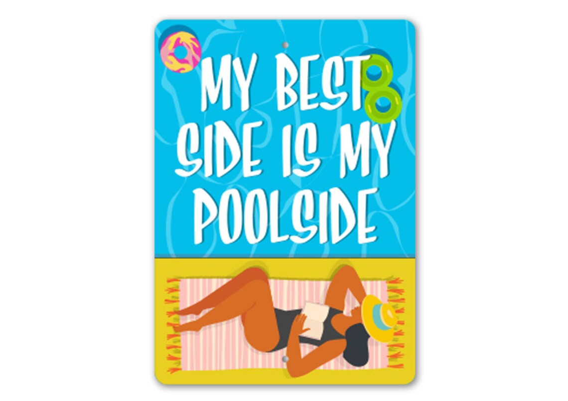 Süßes Pool Schild Pool Spruch Dekor Wandschild Deko für Etsy