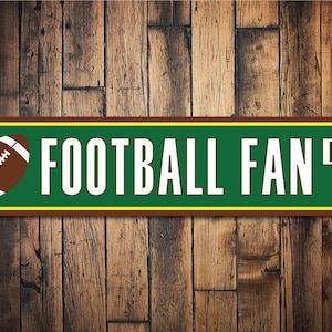 Football Fan, Football Lovers, Football Sign, Football Decor, Football Family, Football, Home Decor Sign  - Quality Aluminum Decorations