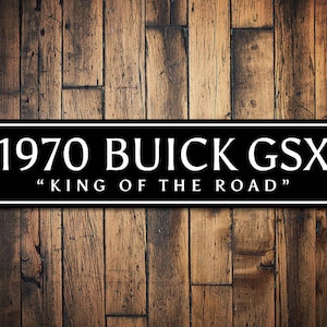 Buick Sign, Custom Buick Gift, Metal Buick Decor, General Motors Sign, Custom Father Gift, Car Lover Gift - Quality Aluminum Sign Old Cars