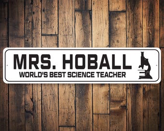 Worlds Best Science Teacher, Science Teacher Gift, Decor For Science, Science Room Sign, Science Teacher Gift, Custom School Sign, School