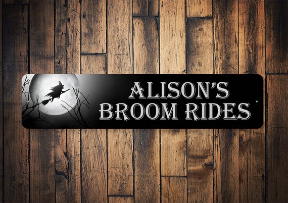 Home & Living Signs Wall Décor BROOM RIDES Decal • Witch Decal • DIY ...