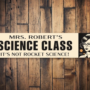 Female Science Teacher Sign, Science Teacher Gift, Science Teacher Decor, Science Room Gift, Decor For Science, Science Classroom, Science