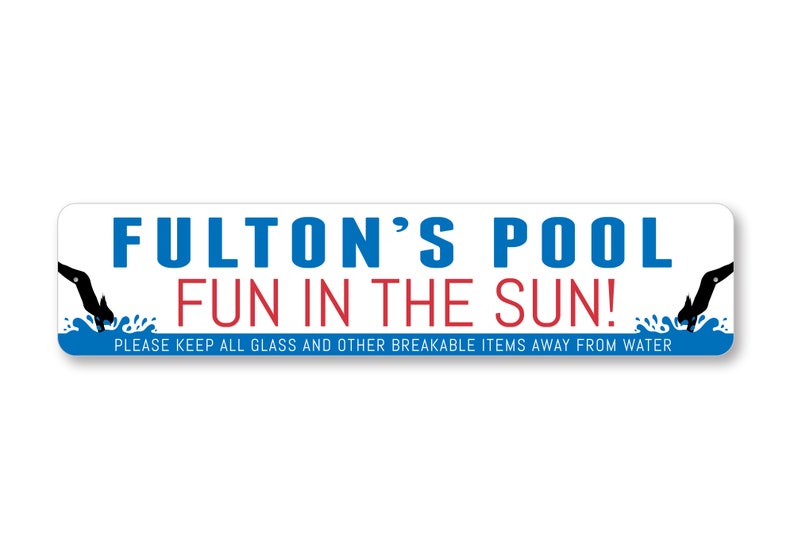 Custom Pool House Sign Pool House Sign Pool Place Pool Etsy