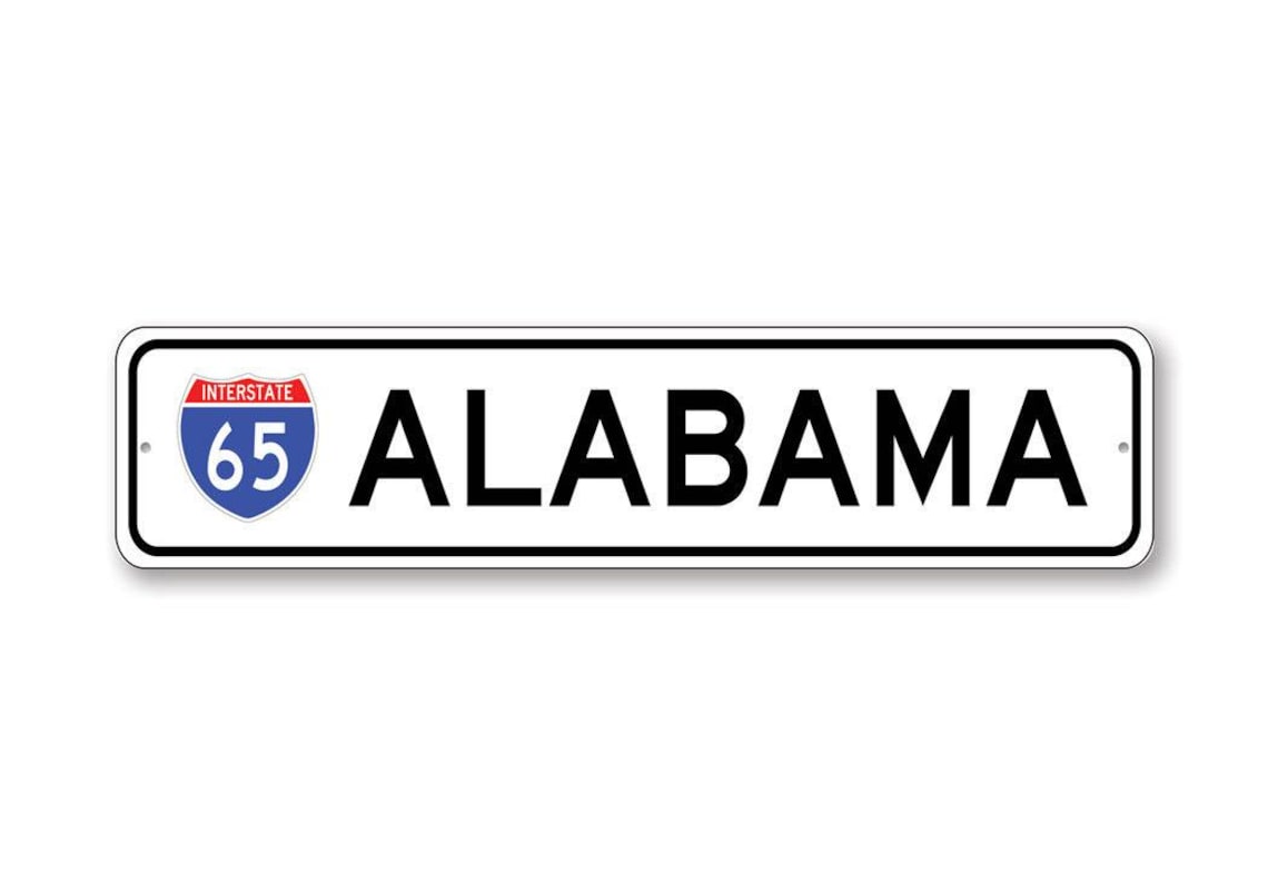 Alabama Interstate Sign, Alabama Highway Sign, Alabama Road Sign ...