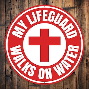 Jesus Life Saver, Jesus It All, Jesus Room, Circle Jesus Sign, Church Home, Cute Jesus Sign, Man Made Sign, Decor For God  - Metal Sign