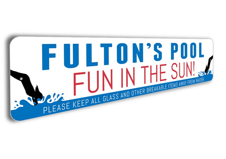 Custom Pool House Sign Pool House Sign Pool Place Pool Etsy