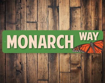 Monarch Butterfly Sign, Monarch Sign, Butterfly Decor, Decor For Garden, Butterfly Signs, Sign For Butterfly, Butterfly Street, Butterflys