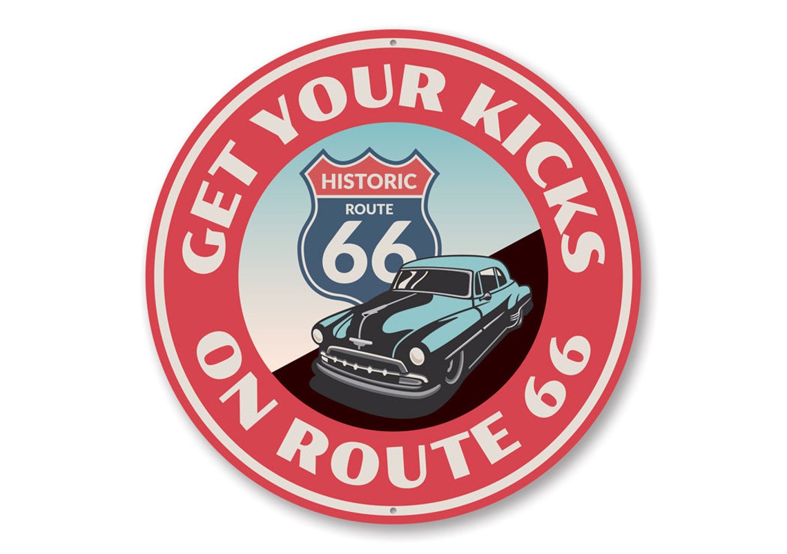 Get Your Kicks on Route 66 Route 66 Famous Route Famous - Etsy