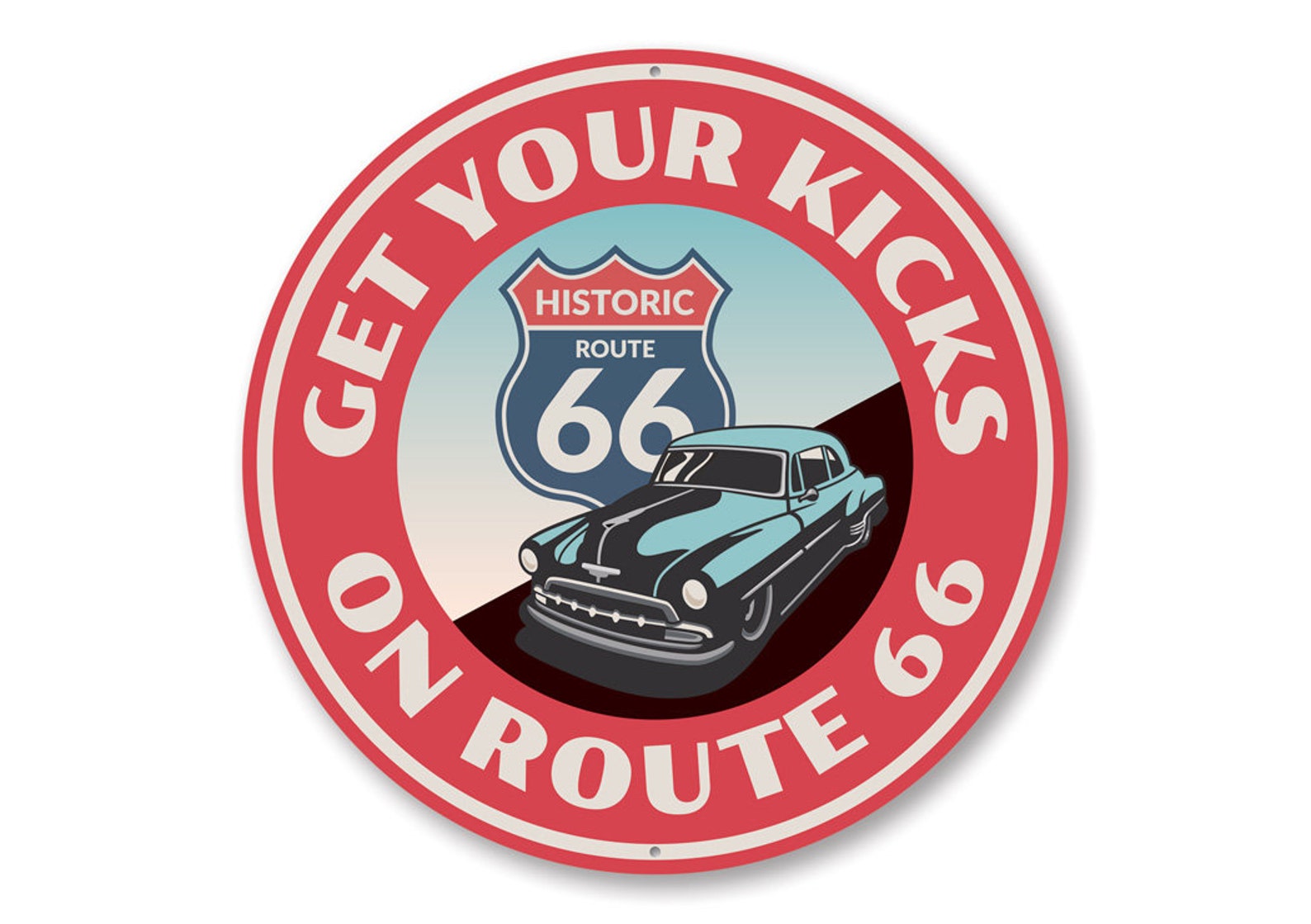 Get Your Kicks on Route 66 Route 66 Famous Route Famous - Etsy