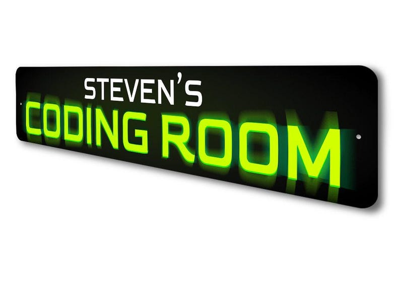 Codeerkamerbord, computerprogrammeur cadeau, teken voor codering, coderingscadeau, computernerd cadeau, coderingscomputer, slim coderingscadeau, kunst aan de muur afbeelding 4