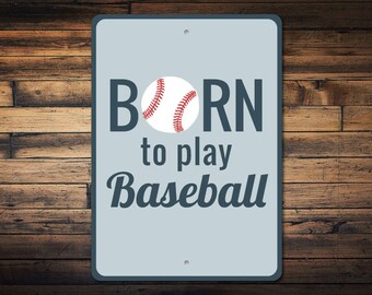 Baseball Sign, Baseball Decor, Baseball Player Gift, Metal Baseball Gift, Sports Fan Gift, Baseball Player Sign, Quality Metal ENS1003080