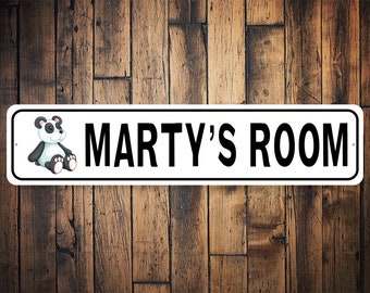 Kid Panda Room, Panda Room Sign, Panda Lovers, Panda Home Sign, Decor For Kid Room, Kid Room Sign, Kid Love Outdoor, Kid  - Quality Aluminum