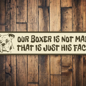 Funny Boxer Dog Sign, Cute Boxer Gift, Dog Decor, Boxer Dog Breed, Dog Room Decor, Dog Lovers, Dog Owner Gift, Boxer Owner Decor, Boxers