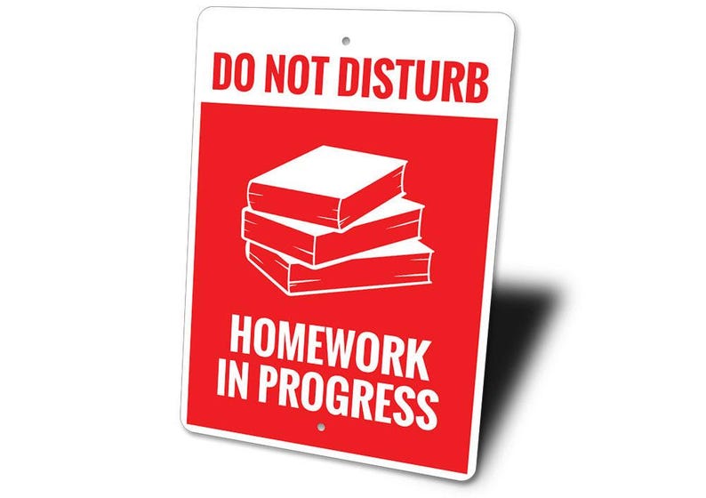 Homework Sign, Teacher Gift, Teacher Decor, Homework Progress, Gift for ...