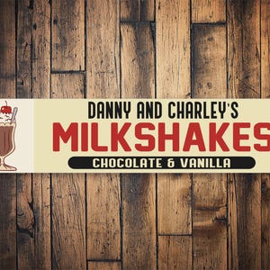 Retro Milkshake Sign, Milkshake Kitchen Sign, Mamas Milkshakes, Custom Milkshake Decor, Kitchen Decor, Custom Kitchen Sign, Milkshake Maker
