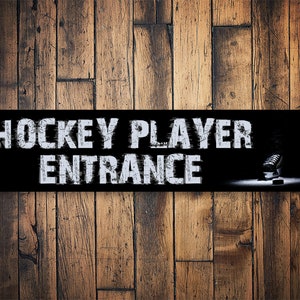 Hockey Player Entrance Sign, Hockey Players, Hockey Sport, Hockey Team, Hockey School Team, Hockey Rink, Hockey Room Decor, Kid Room Hockey