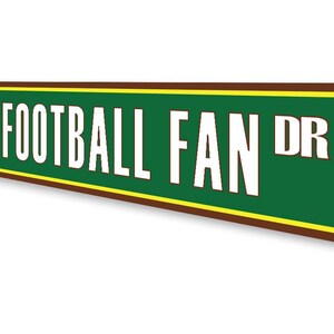Football Fan, Football Lovers, Football Sign, Football Decor, Football Family, Football, Home Decor Sign - Quality Aluminum Decorations image 4