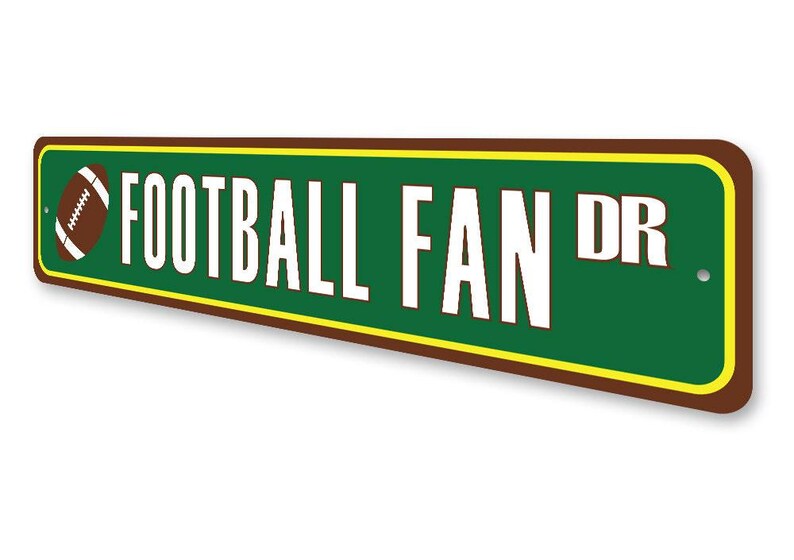 Football Fan, Football Lovers, Football Sign, Football Decor, Football Family, Football, Home Decor Sign - Quality Aluminum Decorations image 4