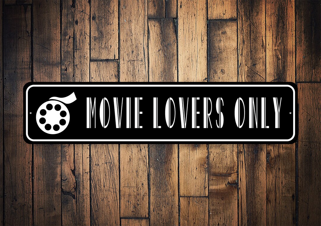 Movie Lovers Only Sign, Movie Lovers Sign, Movie Sign, Custom Movie