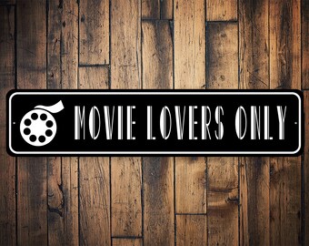 Teken alleen filmliefhebbers, teken filmliefhebbers, teken film, decor aangepaste film, teken filmkamer, cadeau filmkamer, cadeau filmliefhebber, cadeau filmliefhebber, kwaliteitsbord
