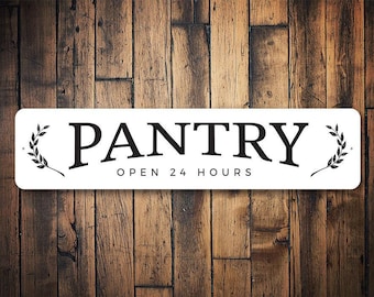 Pantry Decor, Pantry Sign, Pantry Snacks, Pantry Lovers, Sign For Pantry, Cute Pantry Sign, Food Market Sign, Market - Quality Aluminum