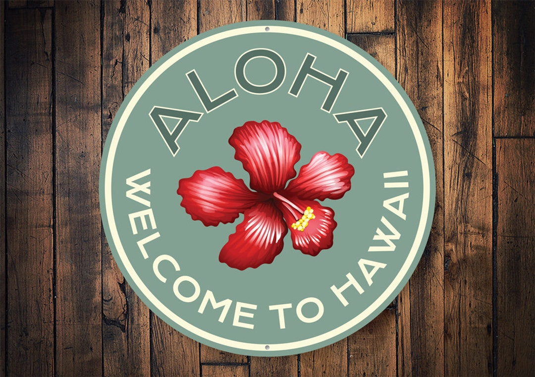 Aloha Sign, to Hawaii Sign, Hawaii Decor Sign, Hawaii Decor