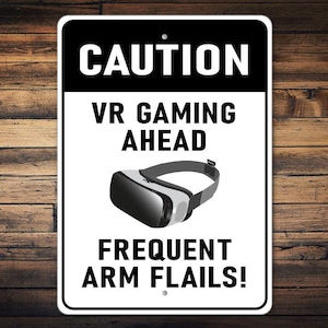 VR Gaming Sign, VR Kid Room Gift, VR Game Room, Game Room Sign, Game Room, Kid Gamer Gift, Sign For Virtual Reality, Future Gaming Gift